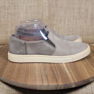 Frye‎ Gemma Slip On Sneakers Women's 6.5 Gray Suede Leather Casual Shoes